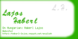lajos haberl business card